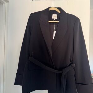Favorite Daughter Black Belted Blazer